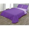 Hosteline Set copripiumino Vegas Malva per letto da 150 3 pezzi