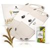 EXITOSO Set 2 Taglieri in legno di frumento ecologico e antibatterico - Taglieri da cucina professionale - Spianatoie tavola taglieri piano asse utensili cucina legno per tavolo