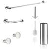 Inda Set accessori bagno a muro One cromo lucido (porta asciugamani 50 cm)