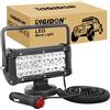 RIGIDON 1 Pcs 7 Pollici 36 W Faro da ricerca Led, Luce da Lavoro con Base Magnetica, Luce da Ricerca, Per Auto Fuoristrada, Camion SUV 4x4 Barca, 12 V 24V DC Spotlights Fari di Profondità, 6000K