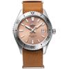 Orient Sports Mako 40mm - Orologio Unisex Automatico a Carica Manuale Impermeabile Cinturino In Pelle Arancione Cassa In Acciaio Quadrante Arancione - RA-AC0Q05P30B RA-AC0Q05P