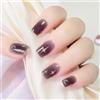 Ceboic 20PCS Strisce per Smalto Gel per Unghie, Francese Unghie Gel Adesive UV Semi Indurito, Unghie Adesivi Decalcomanie Autoadesive Nail Art Strisce per Donne Ragazze - Luna Stelle Grigie
