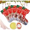 Allony Maschera Piedi Esfoliante, Maschera Piedi Idratante di Natale, Foot Peel Mask, 5 Pezzi Maschera Piedi+Crema Piedi, Rendendo la Pelle più Liscia, Set Regalo Natale per Famiglia, Gli Amici o Stesso
