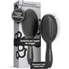 FRAMAR Mini Spazzola da Viaggio Per Capelli - Mini Spazzola da Borsa, Spazzola Capelli Piccola, Accessori Capelli, Hair Brush, Compatto Per i Viaggi, Per Tutti i Tipi di Capelli - Nera