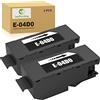 JoyPrinting E-04D0 Scatola di manutenzione T04D0 C13T04D000 Maintenance Box Compatibile per ET-7700 ET-7750 L7188 / ET 7700 ET 7750 Stampanti, 2-Pack