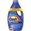 Dash Detersivo Liquido Lavatrice, 60 Lavaggi, Classico, Rimuove Le Macchie, Igienizza, Brillantezza Per I Capi