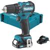 Makita Trapano avvitatore CXT ®DF332DSAJ 12Vmax - 35 Nm FORNITO CON 2BATT2.0AH E CARICAB+ FONDINA IN OMAGGIO