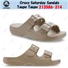 Crocs Sandali Crocs Saturday Taupe Taupe 213586-214 taglia unisex