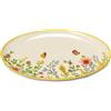 PALAIS ROYAL Bouquet Piatto Ovale Floreale 37x25cm Porcellana