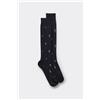 Intimissimi Calze Lunghe In Cotone A Fantasia Blu