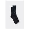 Intimissimi Calze Corte In Cotone A Fantasia Blu