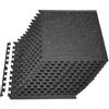 VEVOR Set Tappetino Puzzle Protettivo per Pavimento da Palestra 24 pezzi 610 x 610 x14 mm, Tappetini in Schiuma EVA Fitness ad Incastro da Ginnastica Palestra Ufficio Studio Allenamento