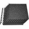 VEVOR Set Tappetino Puzzle Protettivo per Pavimento da Palestra 6 pezzi 610 x 610 x14 mm, Tappetini in Schiuma EVA Fitness ad Incastro da Ginnastica Palestra Ufficio Casa Allenamento Punti Grigi