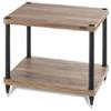 Solidsteel S3-2 noce Tavolino HiFi 2 ripiani MDF e 4 gambe in alluminio vernicia