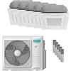 Hisense Condizionatore Hisense Cassetta ACT penta split 9000+9000+9000+12000+12000 BTU inverter A++ unità esterna 10 kW 5AMW105U4RQC/ACT26UR4RCC8_3/ACT35UR4RC