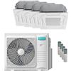 Hisense Condizionatore Hisense Cassetta ACT quadri split 9000+12000+12000+18000 BTU inverter A++ unità esterna 10 kW 5AMW105U4RQC/ACT26UR4RCC8_1/ACT35UR4RCC8