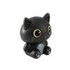 SALVADANAIO GATTO NERO BIG SIZE GRANDE IN VINILE PLASTICA SATINATO