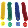 160 segnalini Contatore di fiches Marcatori di plastica Colori misti per il