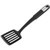 Fackelmann paletta da cucina 33 cm SENSE, spatola con parte funzionale in plastica, manico antiscivolo Soft Touch, per padelle e pentole rivestite (colore: argento/nero), quantità: 1 pezzo.