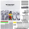 THKFISH Pesi da pesca Pesi Drop Shot Drop Shot Rig Ami da Pesca Kit di Esche da Pesca 123 pezzi