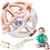 JoyPlus Giocattoli Sonaglio Dentizione Neonato 0 6 12 Mesi, Sensoriali Giocattoli Silicone Palla da Massaggia Gengive, Gioco per Bambini a Forma di Palla da Afferrare, Regalo per Bambino 0-18 Mesi