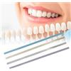 Agatige 60 Strisce Abrasive Dentali, 4 X 150 Mm, 4 Tipi Strisce per Lucidatura Dentale Grossolane E Fini Carta Abrasiva, Faccette Dentali per La Cura Orale per Lo Sbiancamento Dei Denti, Pulizia Profonda Kit