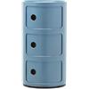 Kartell Componibili, Mobile Contenitore 3 Elementi, Azzurro