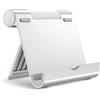 JETech Supporto Tablet, Regolabile Porta Tablet da Tavolo, Pieghevole Dock per iPad/iPad Pro/Air/Mini, Galaxy Tab A8/A7 Lite/A7/S8/S7, Tab/Phones(4-11), Argento