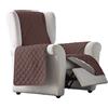 Estoralis | EDEN | Copridivano in stile moderno | Tessuto trapuntato reversibile | Beige/Marrone | Per Poltrona o Relax 1 Posto | Dimensioni del tessuto 55 x 220 cm (larghezza per altezza)