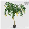 EDG Enzo De Gasperi Limone Anti-UV x19 con Vaso Pianta Artificiale H 170 Cm Verde Giallo