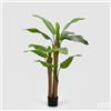 EDG Enzo De Gasperi Banano con Vaso Pianta Artificiale H 150 Cm Verde