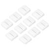 YOKIVE 10pz LED Striscia Connettori, 6 Conduttore 12mm Larghezza | 6 Perno RGB Senza Saldature Adattatore Ottimo per Strisce Luminose(Bianco)