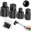 Furuising 4 Pezzi Set di Adattatori 1/2 a 3/8, 1/4 a 3/8, Adattatore per Bussola, Socket Ratchet Converter, Set di Adattatori Chiave a Cricchetto per Automobili
