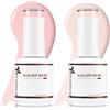 Nicedeco 8 in 1 Builder Gel 2Pcs Gel Ricostruzione Unghie Builder Base Smalto Semipermanente Unghie Primer Nude Set 8, 2x15ML