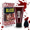 immetee SFX Gel di sangue finto con spugna Stipple, Halloween sangue coagulato scena Specail effetti trucco viso corpo vernice. 55g