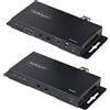 StarTech.com Kit Extender HDMI su fibra ottica LC, 4K 60Hz fino a 1km (Single Mode) o 300m (Multimode) - Estensore HDMI, HDR, HDCP, 3,5mm Audio/RS232/IR Extender, trasmettitore e ricevitore [ST121HD20FXA2]