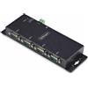 StarTech.com Adattatore da seriale a Ethernet 4 porte, server di dispositivi seriali IP per RS232 remoti, montaggio parete/su guida DIN, metallo, convertitore RJ45 LAN DB9, TAA [I43-SERIAL-ETHERNET]