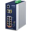 PLANET IGS-4215-4P4T2S switch di rete Gestito L2/L4 Gigabit Ethernet [10/100/1000] Supporto Power over [PoE] Blu, Bianco (IP30 Industrial 4-Port - 10/100/1000T 802.3at PoE + 2-Port 100/1000X SFP Managed Switch [-40~7 [IGS-4215-4P4T2S]