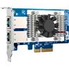 QNAP QXG-10G2T scheda di rete e adattatore Interno Ethernet 10000 Mbit/s [QXG-10G2T]