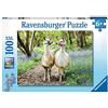 Ravensburger Puzzle per bambini - 12941 Soffice amicizia - Puzzle lama per bambini dai 6 anni in su, con 100 pezzi in formato XXL