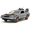 Jada Ritorno al futuro Parte III 1:32 Time Machine Rail Ruote Die-Cast Car, Giocattoli per Bambini e Adulti, Argento