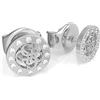 GUESS Indovinate Orecchini in acciaio inox in miniatura UBE79033 rodio placcato in cristallo Swarovski logo recinzione