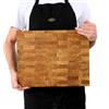 B4K® Tagliere in legno di quercia 43x33x4,3 cm | Con maniglie e piedini in silicone | Antibatterico e oliato | Tagliere da cucina artigianale