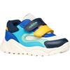 Geox CIUFCIUF Boy A Sneaker, LT Navy/White, 21 EU