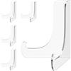 ZephyrHome 5 supporti per carte di credito, in acrilico, trasparenti, mini stand in acrilico antiscivolo, per biglietti di auguri, cornici per foto, monete e medaglie (7,5 cm)