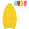 Haofy Supporto per Ferro da Stiro, Stuoia Stuoia del Silicone, Cuscinetto di Resto del Ferro Silicone Multiuso la Tavola da Stiro, Protezione Calda Sicurezza Rilievo Stiraturaantiscivolo(Yellow)