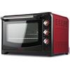 Girmi FE42 Forno Elettrico Ventilato, 2000 W, 42 Litri, Ventilazione, Luce interna, Griglia Inox, Funzione di cottura, Base, Grill, Combinata, Accessori inclusi, Rosso/Nero