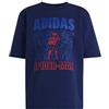 adidas Mixte Enfant Marvel Spider-Man Tee, Dark Blue/off White, 3-4 Years