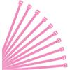 XINGO Fascette in nylon con chiusura lampo autobloccanti per cavi di sicurezza, forza minima 18,1 kg, confezione da 500 pezzi, (200mm x 3.6mm, Fucsia)