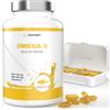Biotary Olio di pesce Omega 3 400 capsule molli 4000 mg 720 mg EPA 480 mg DHA | Dose giornaliera di 4 capsule portapillole incluso scorta per 100 giorni purezza molto elevata qualità testata